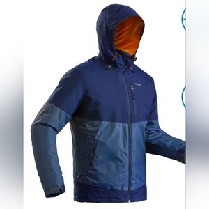 EUC Quechua Decathlon Men’s Rain Winter Trekking Hiking Ski Jacket Navy Size M
